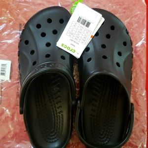 NWT Unisex Black Baya Crocs m9/w11